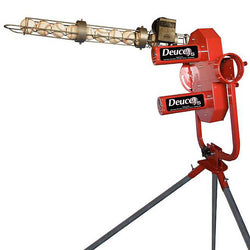 Heater Deuce Two Wheel Fastball & Curveball Baseball Pitching Machine with Automatic Ball Feeder